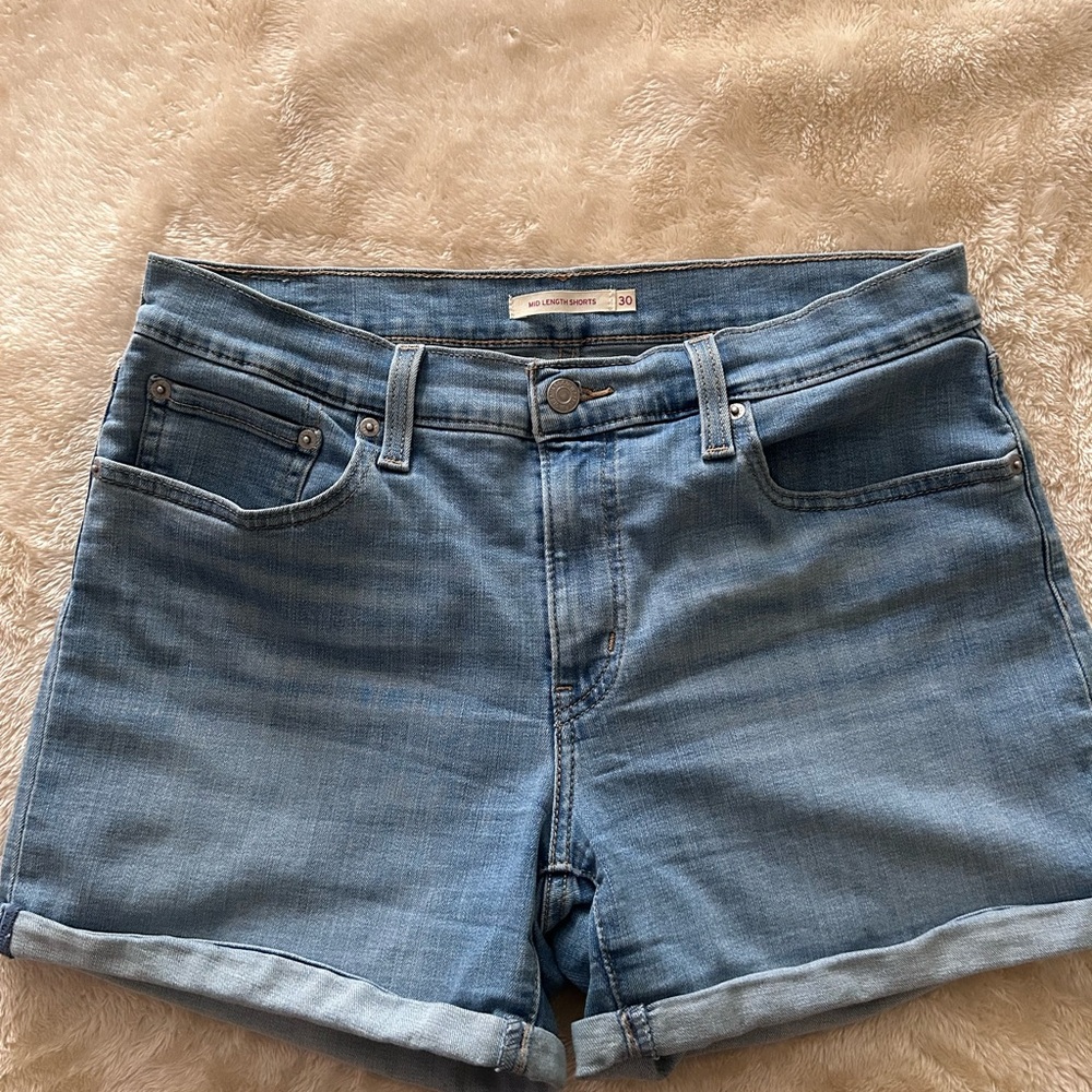 Levi's Classic Denim Blue Jean Shorts